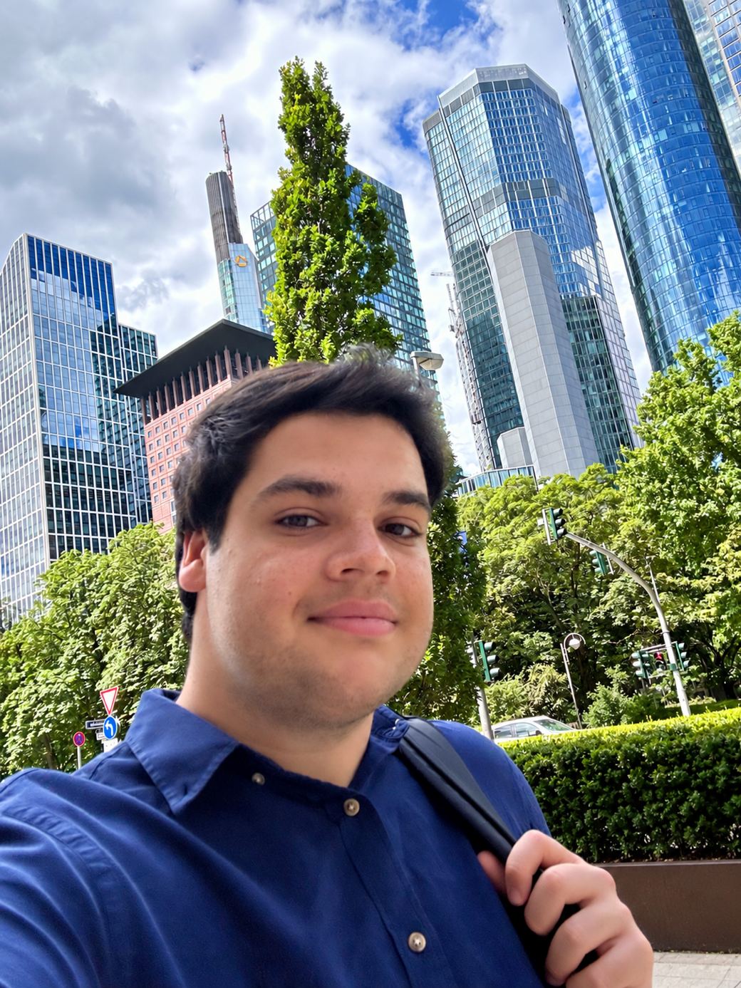 Geronimo Palombo in Frankfurt's financial district
